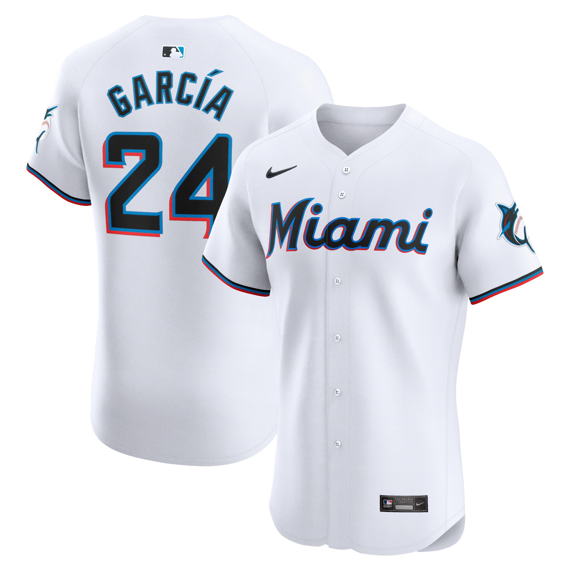 Avisail Garcia Miami Marlins Home Elite Player Jersey - White