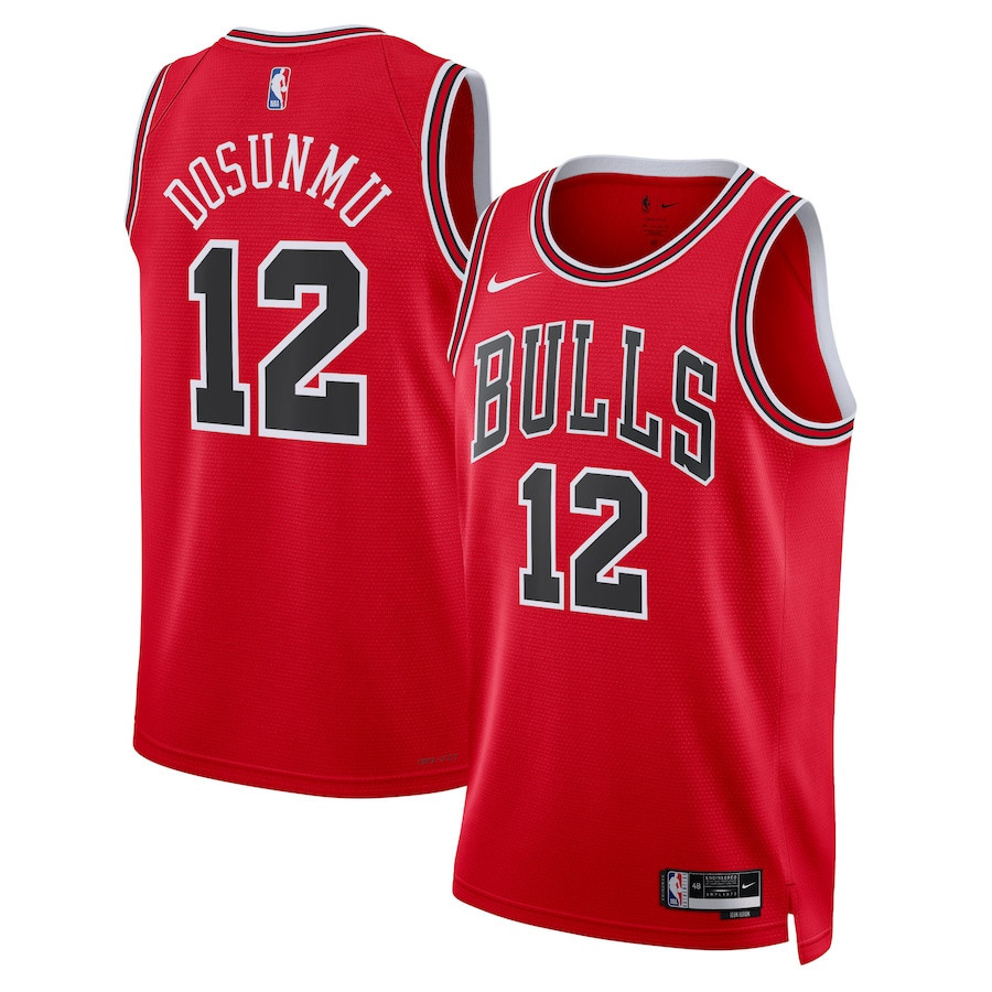 Ayo Dosunmu 12 Chicago Bulls Unisex Swingman Jersey - Icon Edition - Red