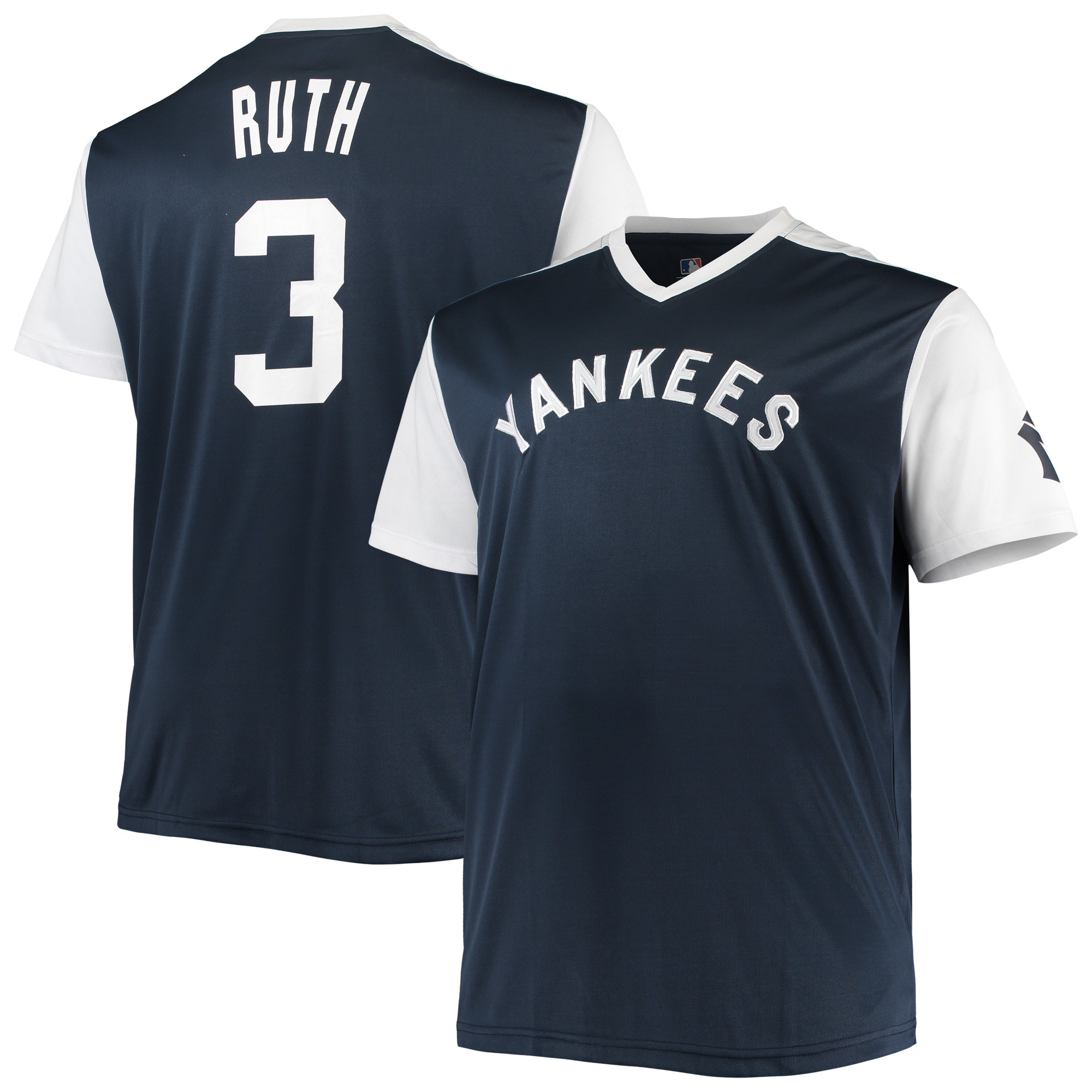 Babe Ruth New York Yankees Cooperstown Collection Replica Player Jersey - Navy\/White