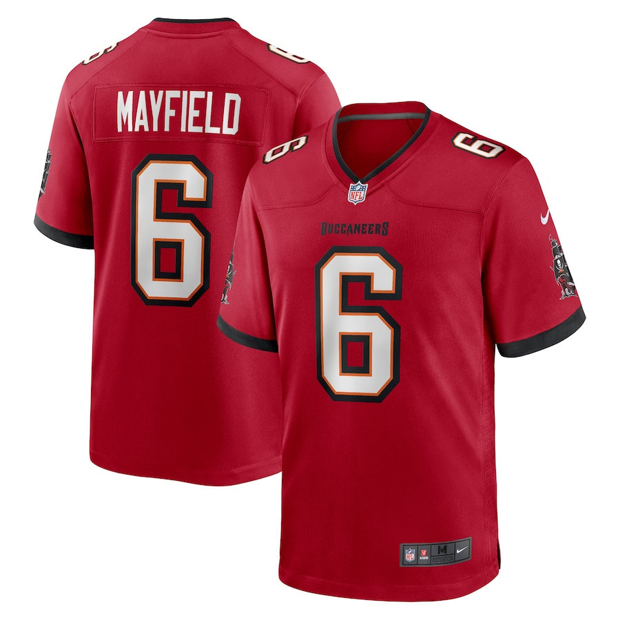 Baker Mayfield 6 Tampa Bay Buccaneers Men Game Jersey - Red