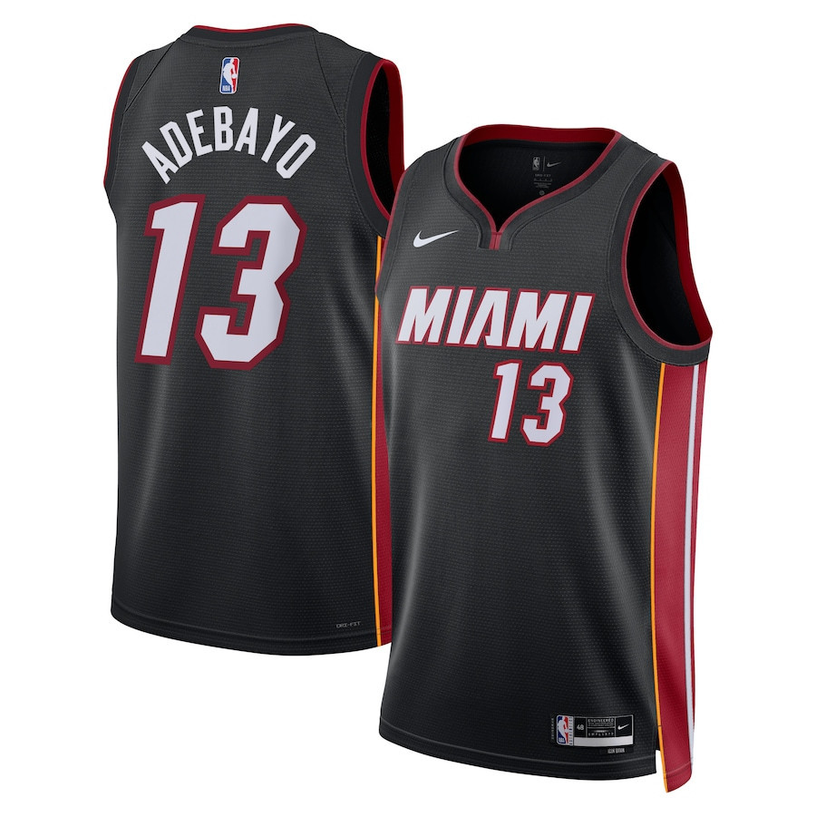 Bam Adebayo 13 Miami Heat Unisex Swingman Jersey - Icon Edition - Black