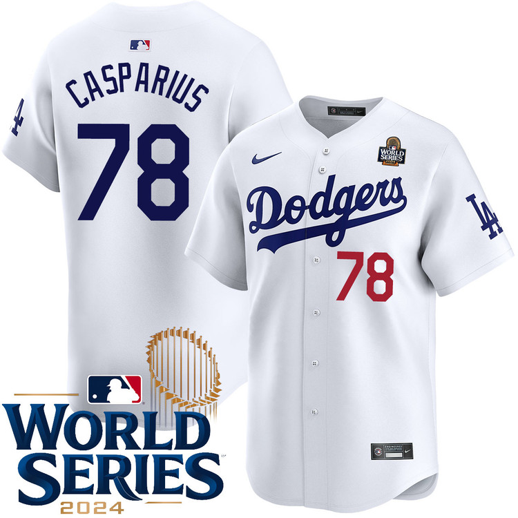 Ben Casparius Los Angeles Dodgers Youth Home Limited World Series Jersey