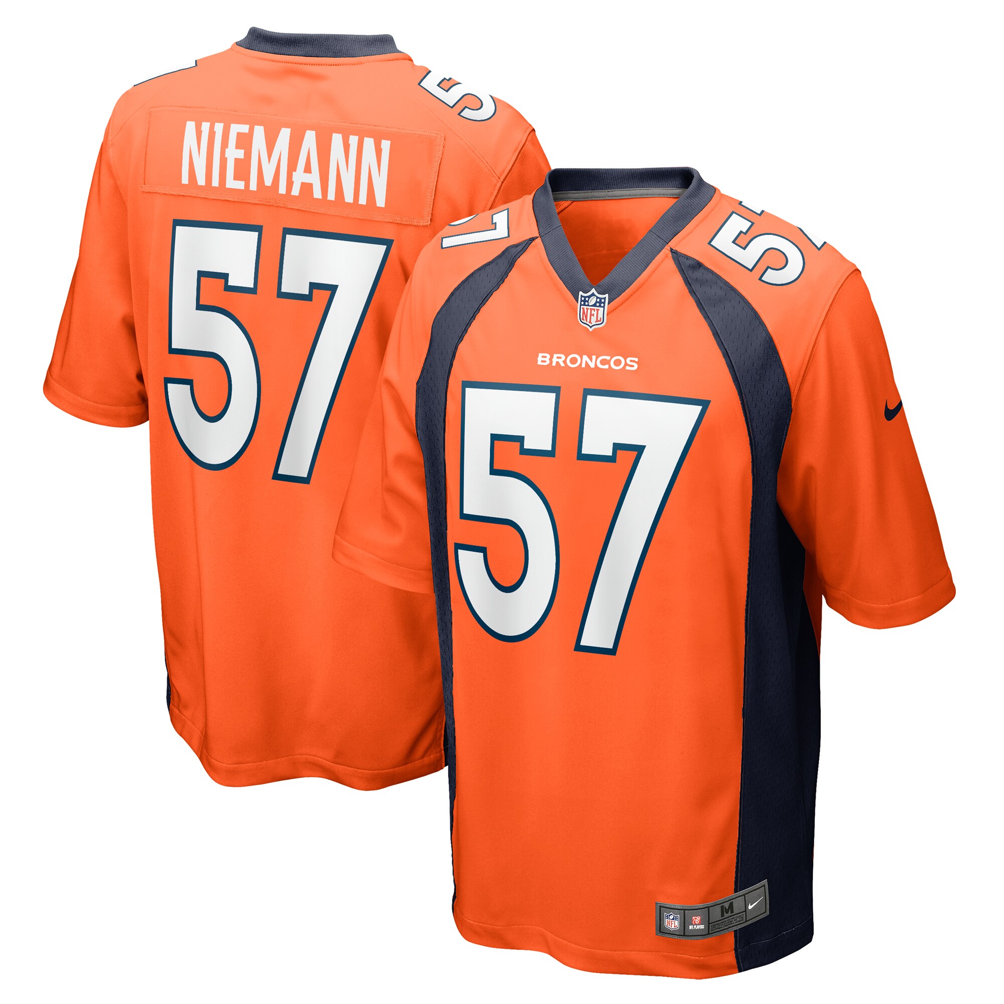 Ben Niemann Denver Broncos Team Game Jersey - Orange