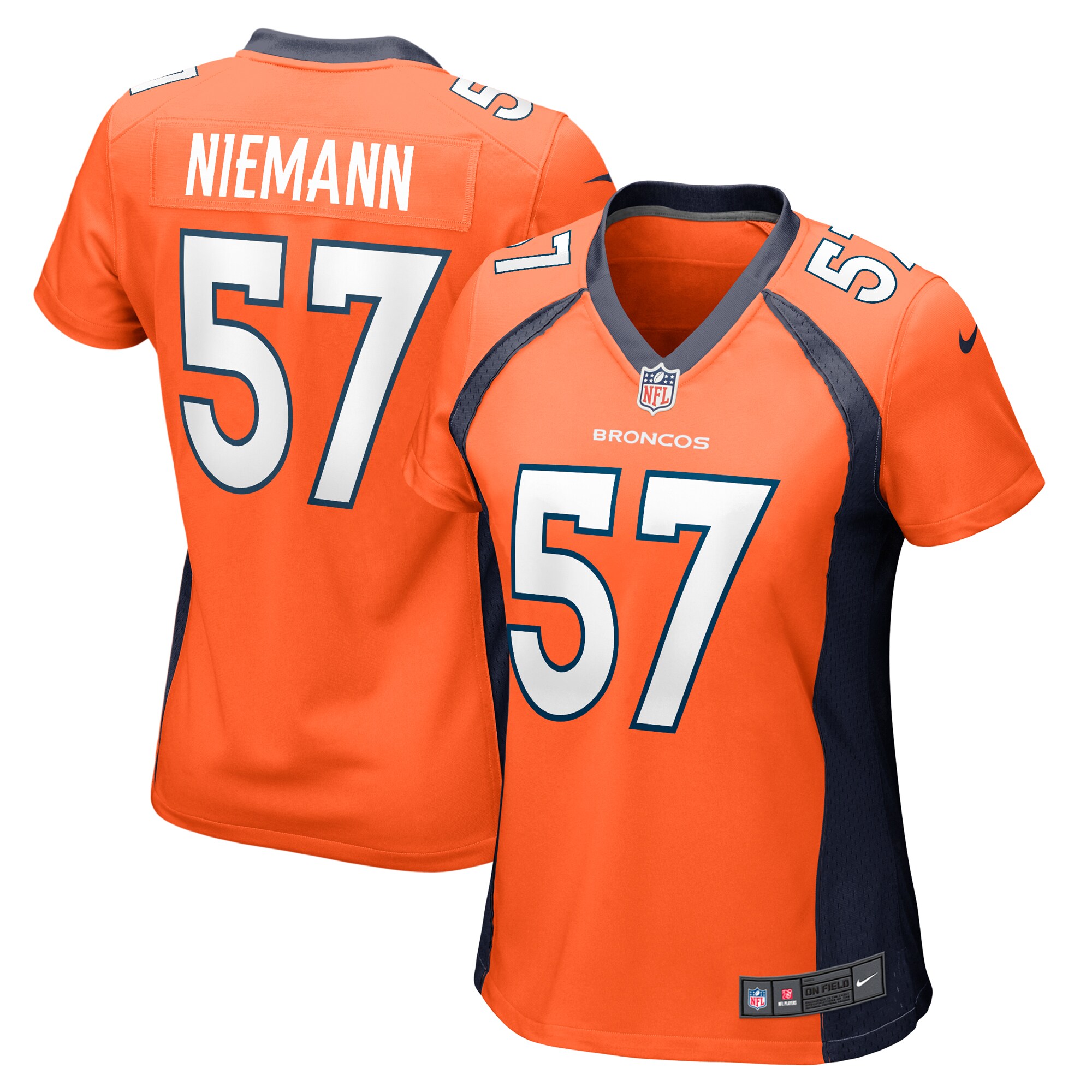 Ben Niemann Denver Broncos Women's Team Game Jersey - Orange