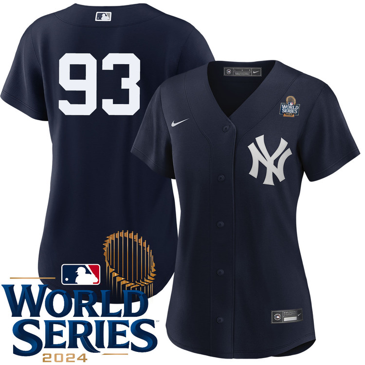 Ben Rice New York Yankees Women's Alternate Navy Player World Series Jersey