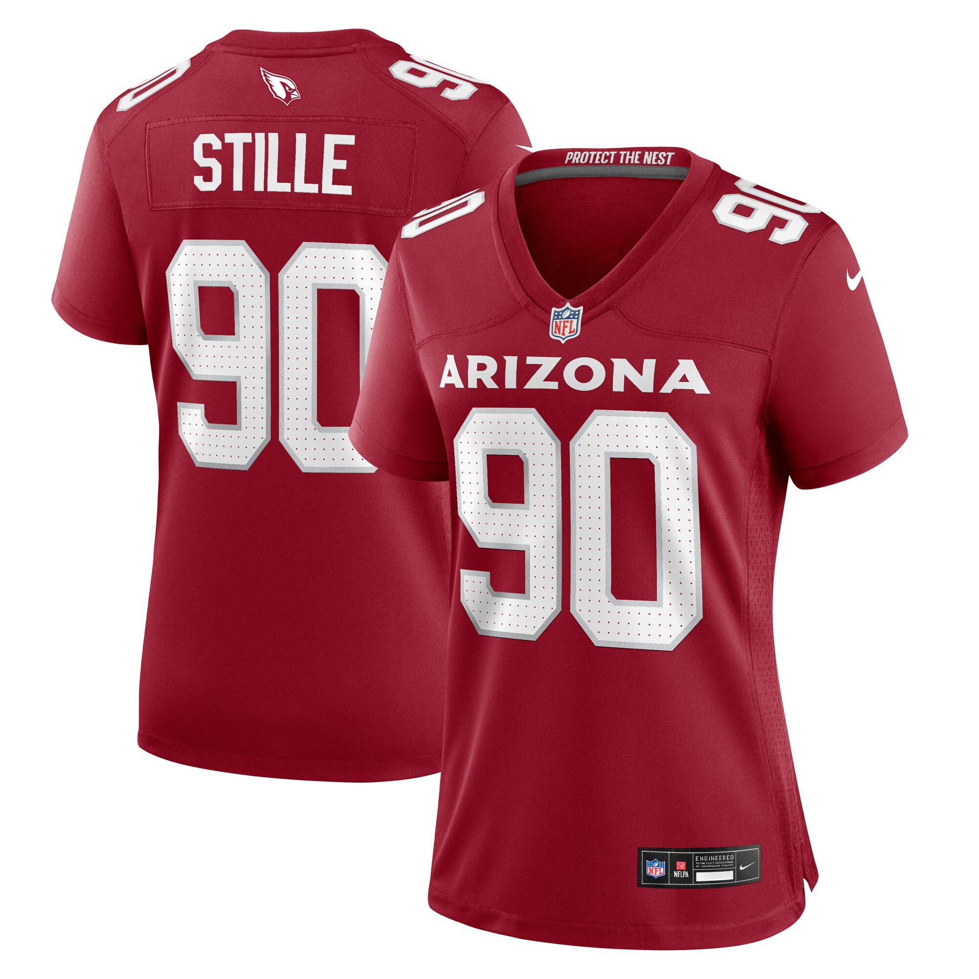 Ben Stille Arizona Cardinals Women's Team Game Jersey - Cardinal