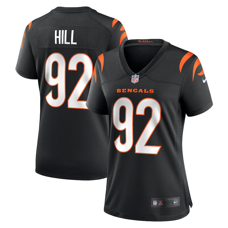 B.J. Hill 92 Cincinnati Bengals Women Game Jersey - Black