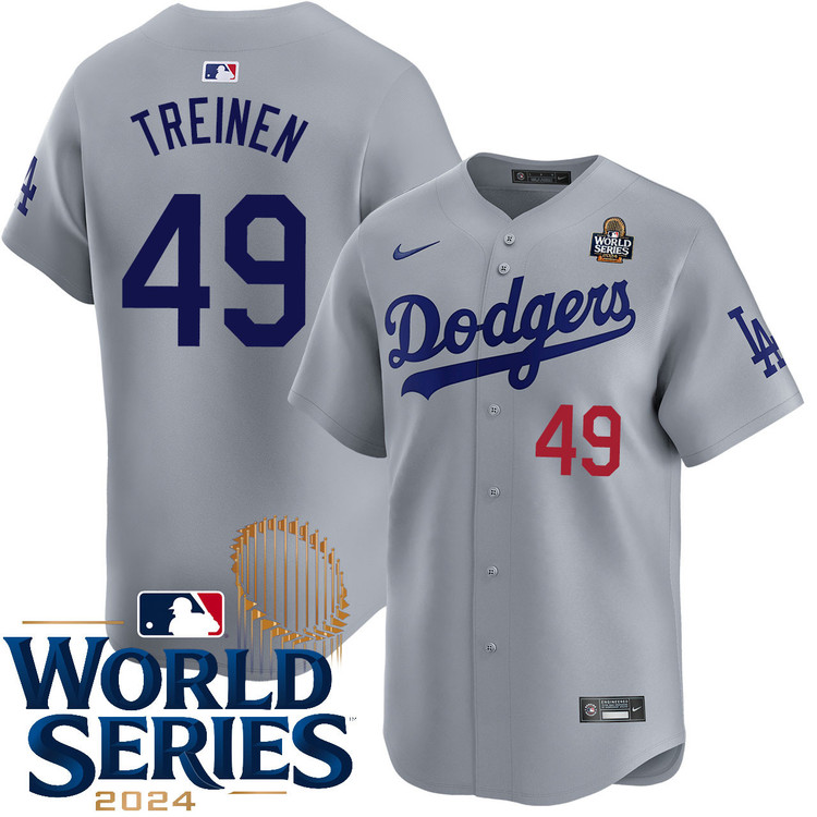 Blake Treinen Los Angeles Dodgers Alternate Road Limited World Series Jersey