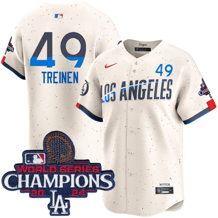 Blake Treinen Los Angeles Dodgers City Connect Limited World Series Champions Jersey