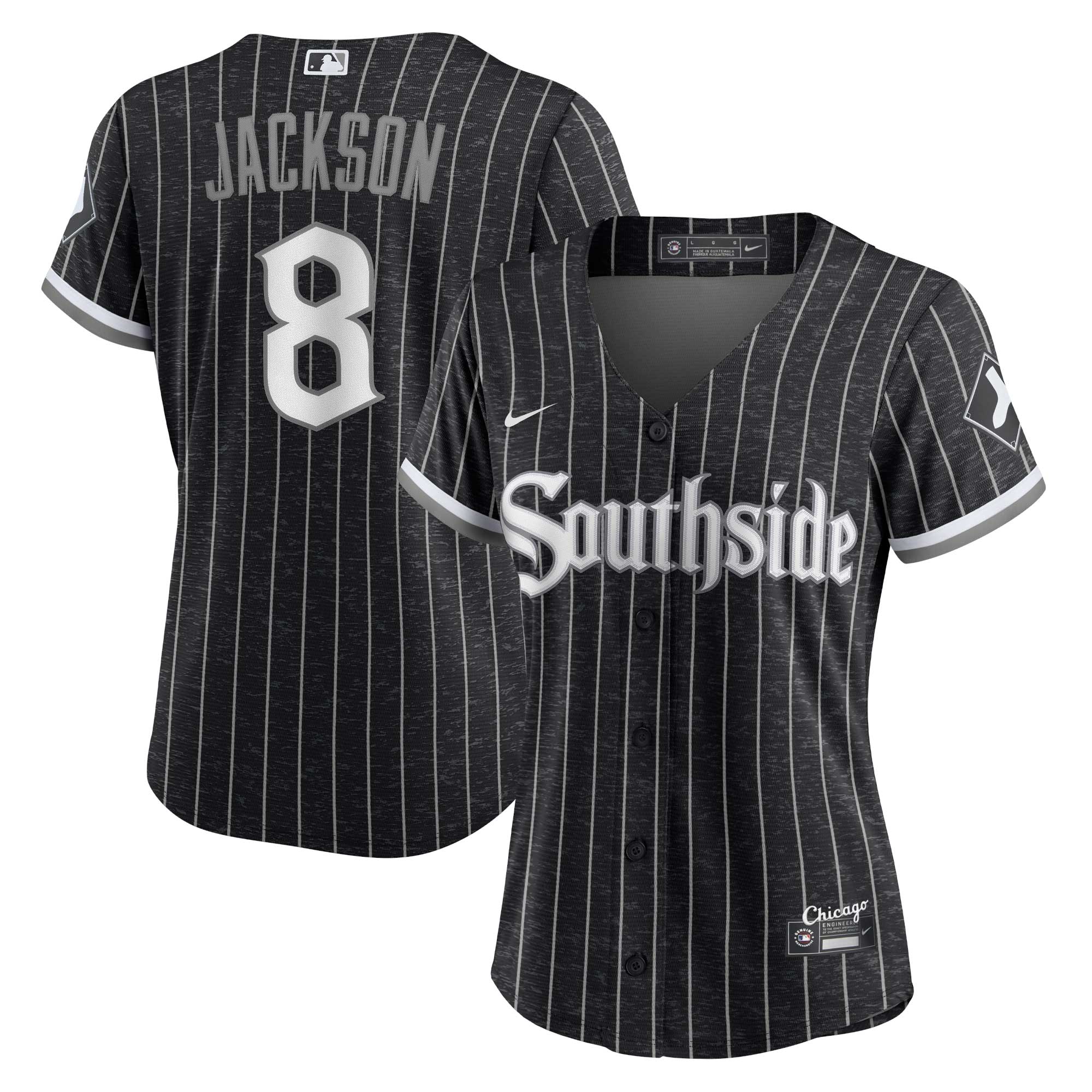 Bo Jackson Chicago White Sox Women's City Connect Replica Player Jersey - Black