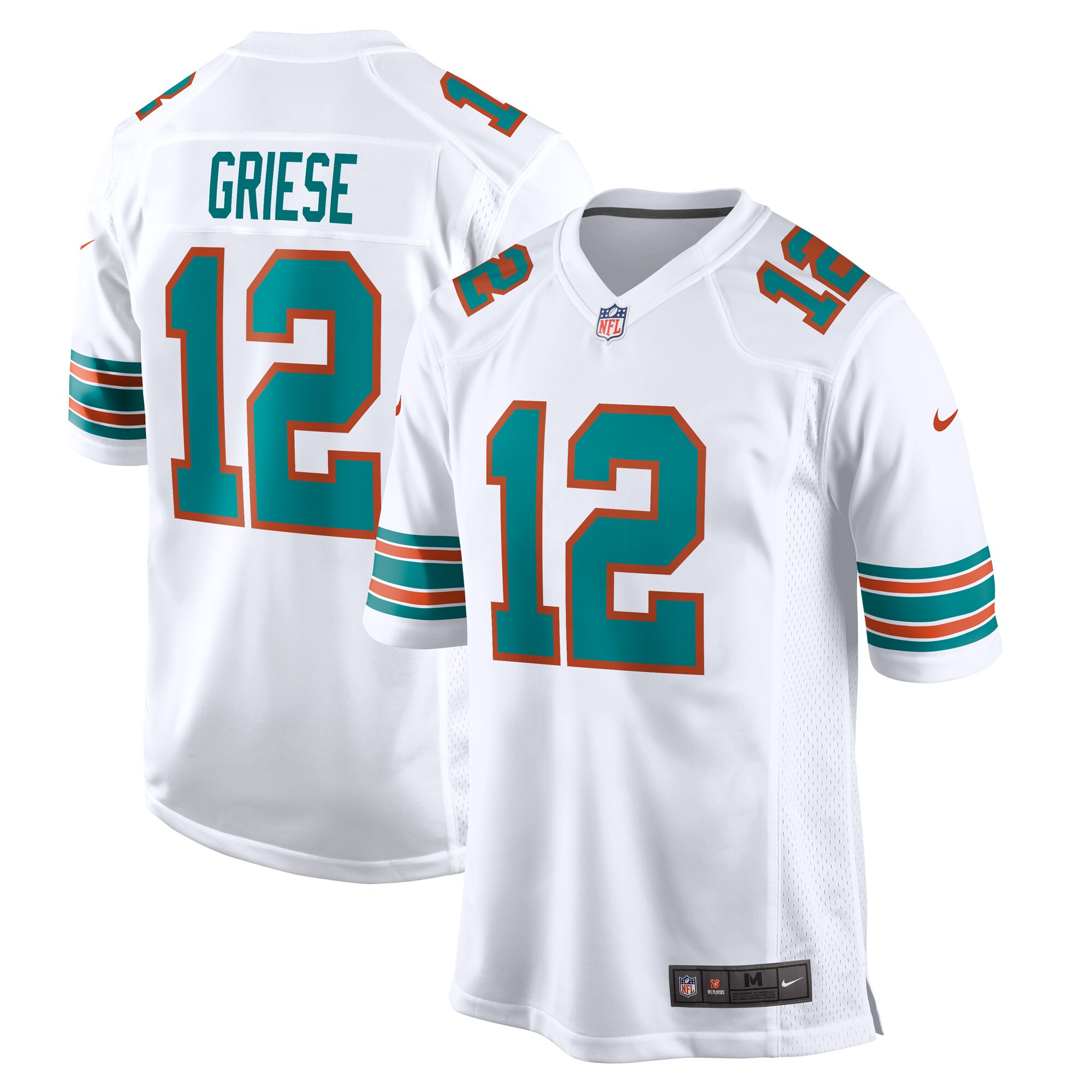 Bob Griese Miami Dolphins Retired Player Jersey - White
