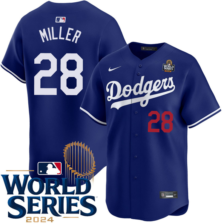 Bobby Miller Los Angeles Dodgers Alternate Royal Limited World Series Jersey