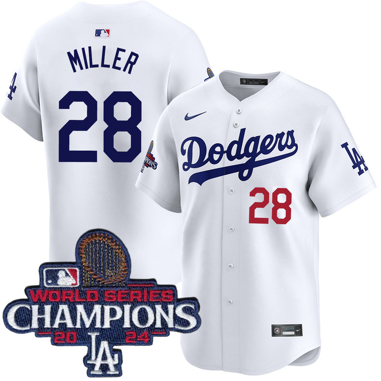 Bobby Miller Los Angeles Dodgers Youth Home Limited World Series Champions Jersey