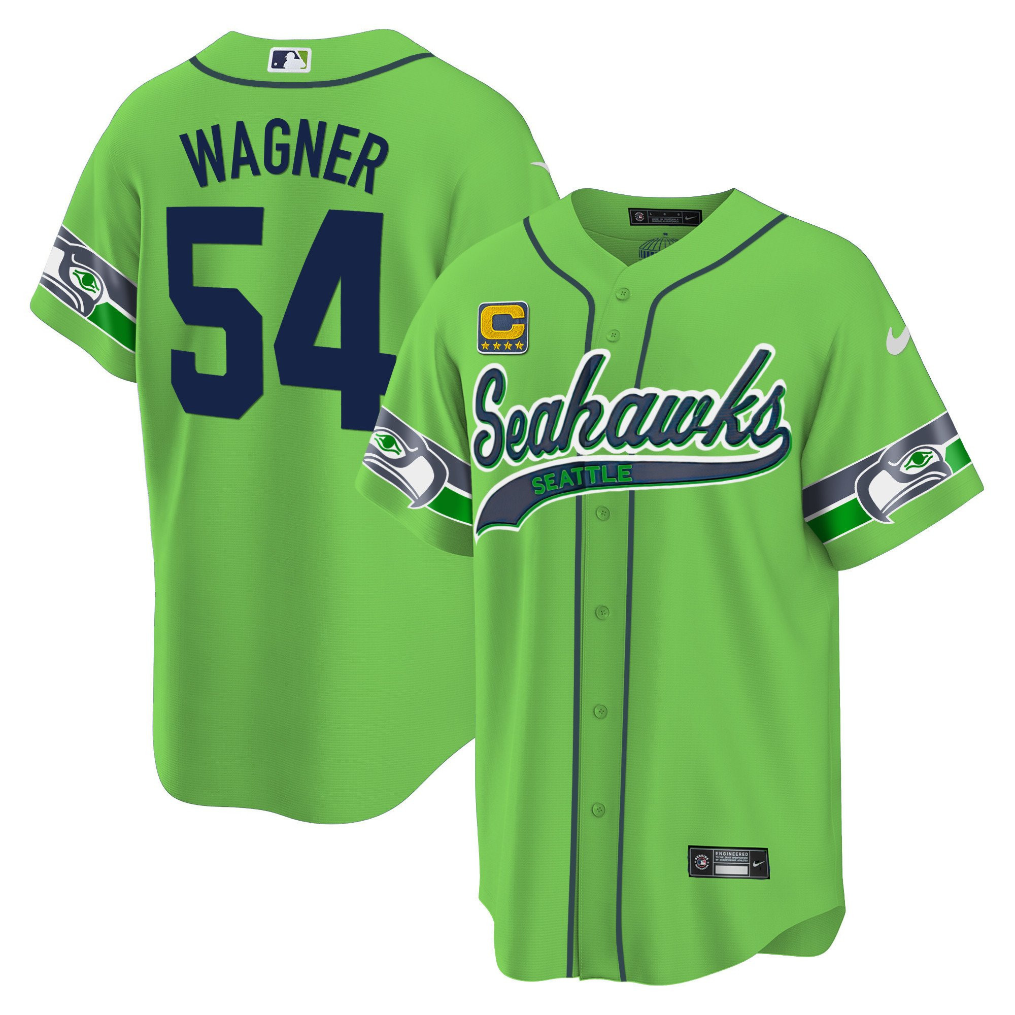 Bobby Wagner 54 Seattle Seahawks Men Jersey - Green