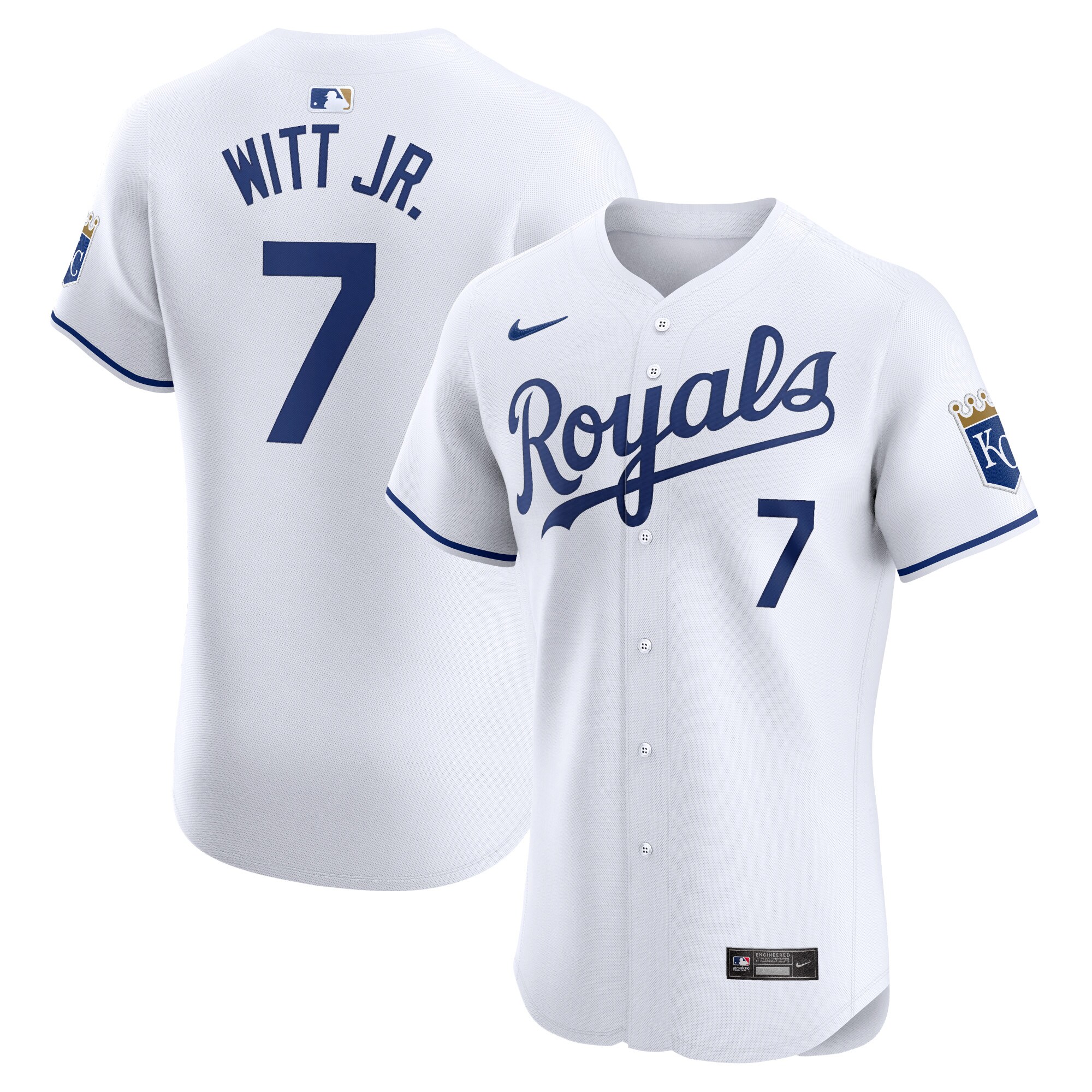 Bobby Witt Jr. Kansas City Royals Home Elite Player Jersey - White