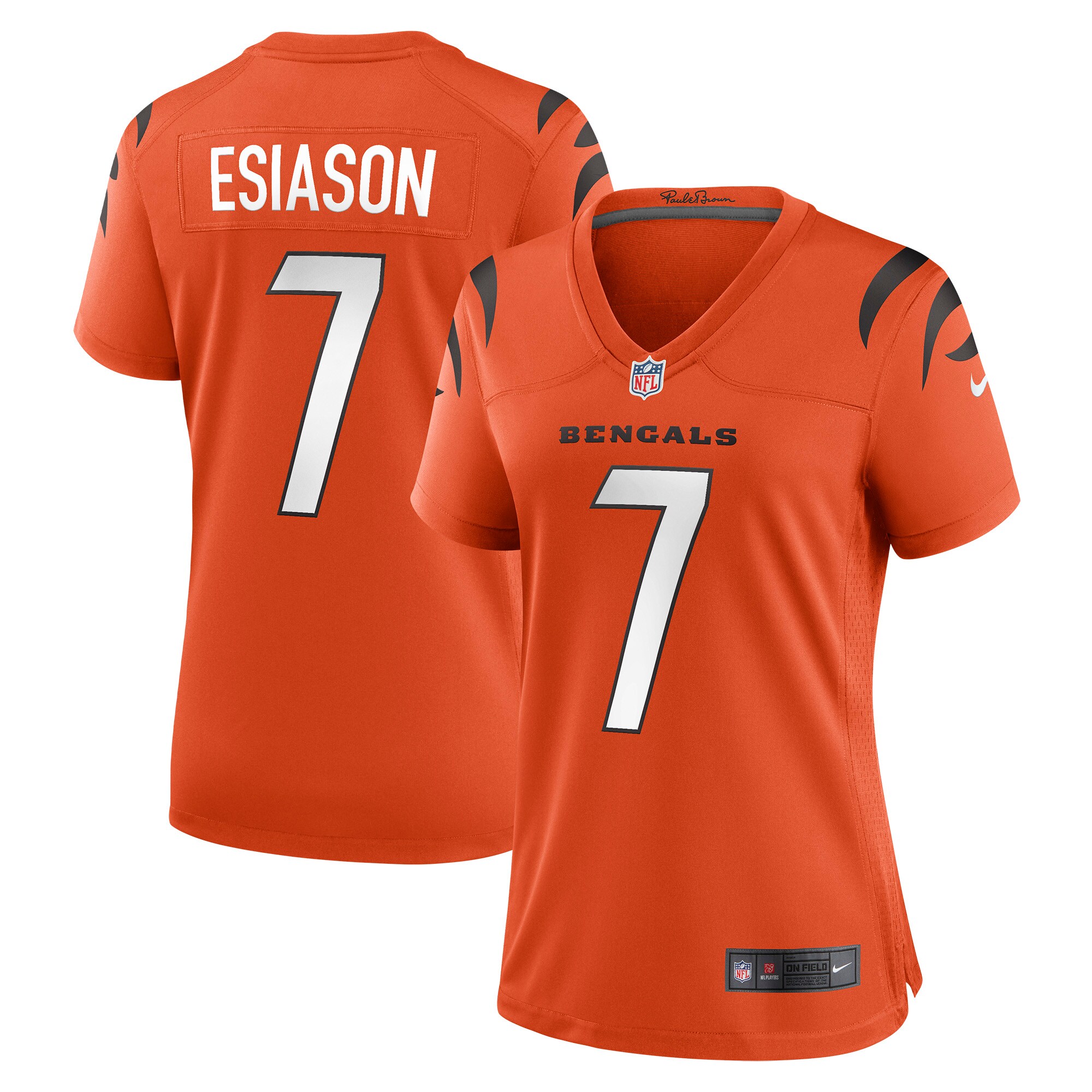 Boomer Esiason Cincinnati Bengals Women's Retired Game Jersey - Orange