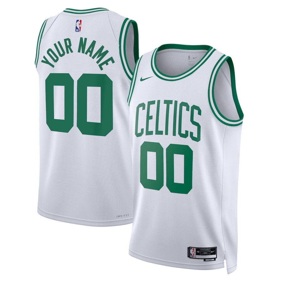 Boston Celtics 2023/24 Association Swingman Custom Men Jersey - White