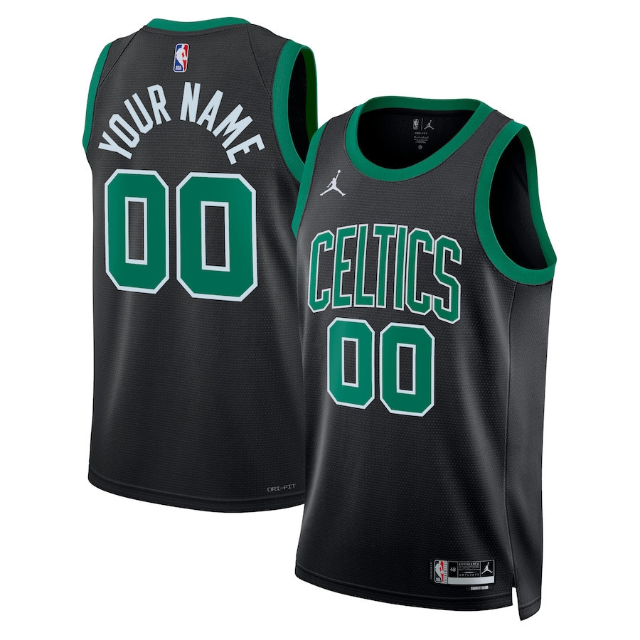 Boston Celtics 2023/24 Statement Swingman Custom Men Jersey - Black