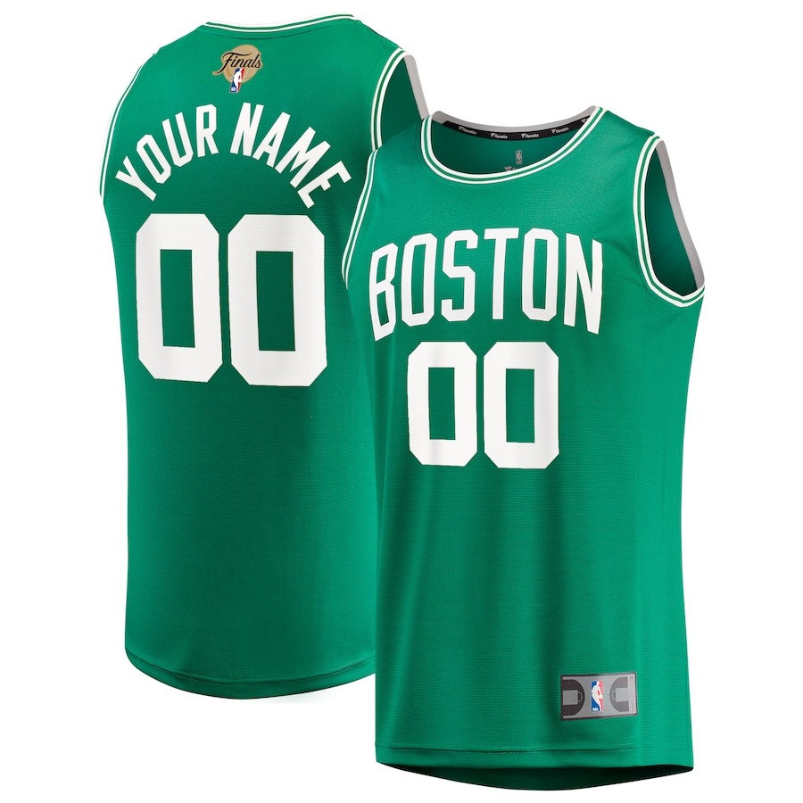 Boston Celtics 2024 NBA Finals Custom Name Fast Break Jersey - Kelly Green - Icon Edition