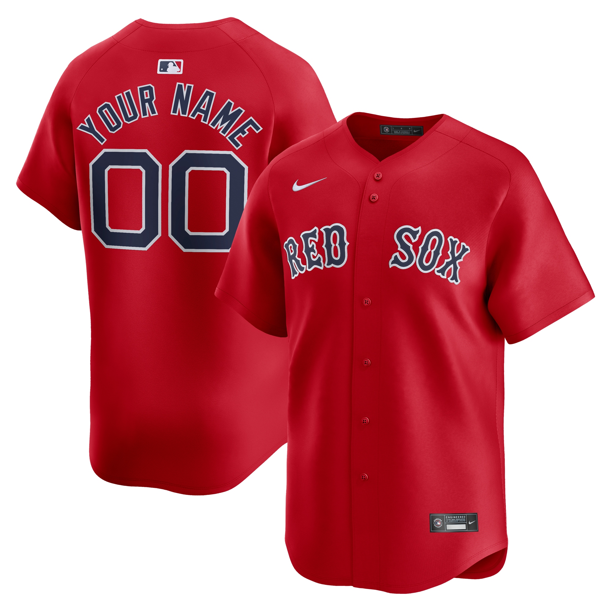 Boston Red Sox Alternate Limited Custom Jersey\u00c2\u00a0\u00e2\u20ac\u201c Red