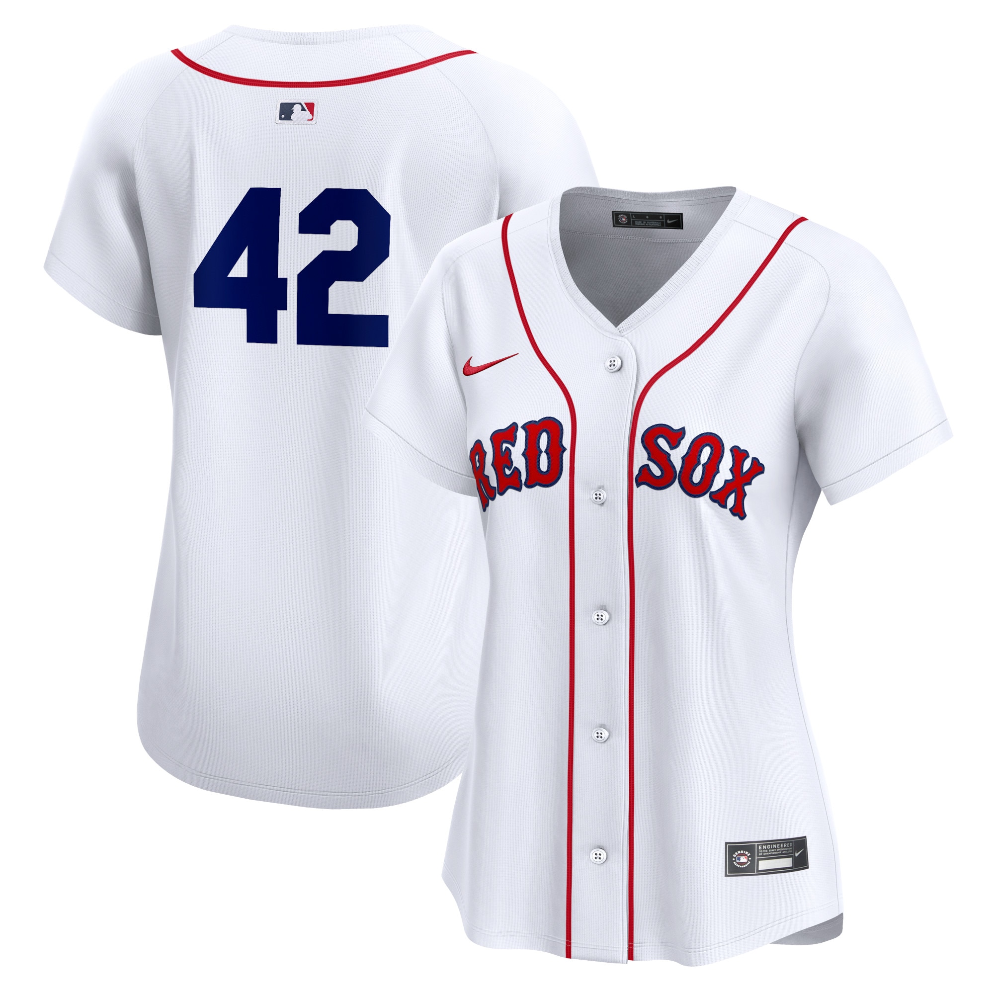 Boston Red Sox Women's 2024 Jackie Robinson Day Home Limited Jersey\u00c2\u00a0\u00e2\u20ac\u201c White