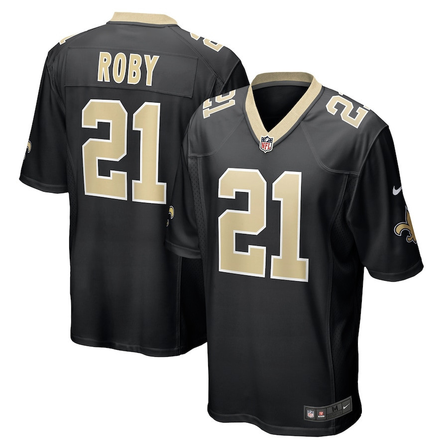 Bradley Roby 21 New Orleans Saints Men's Game Jersey - Black