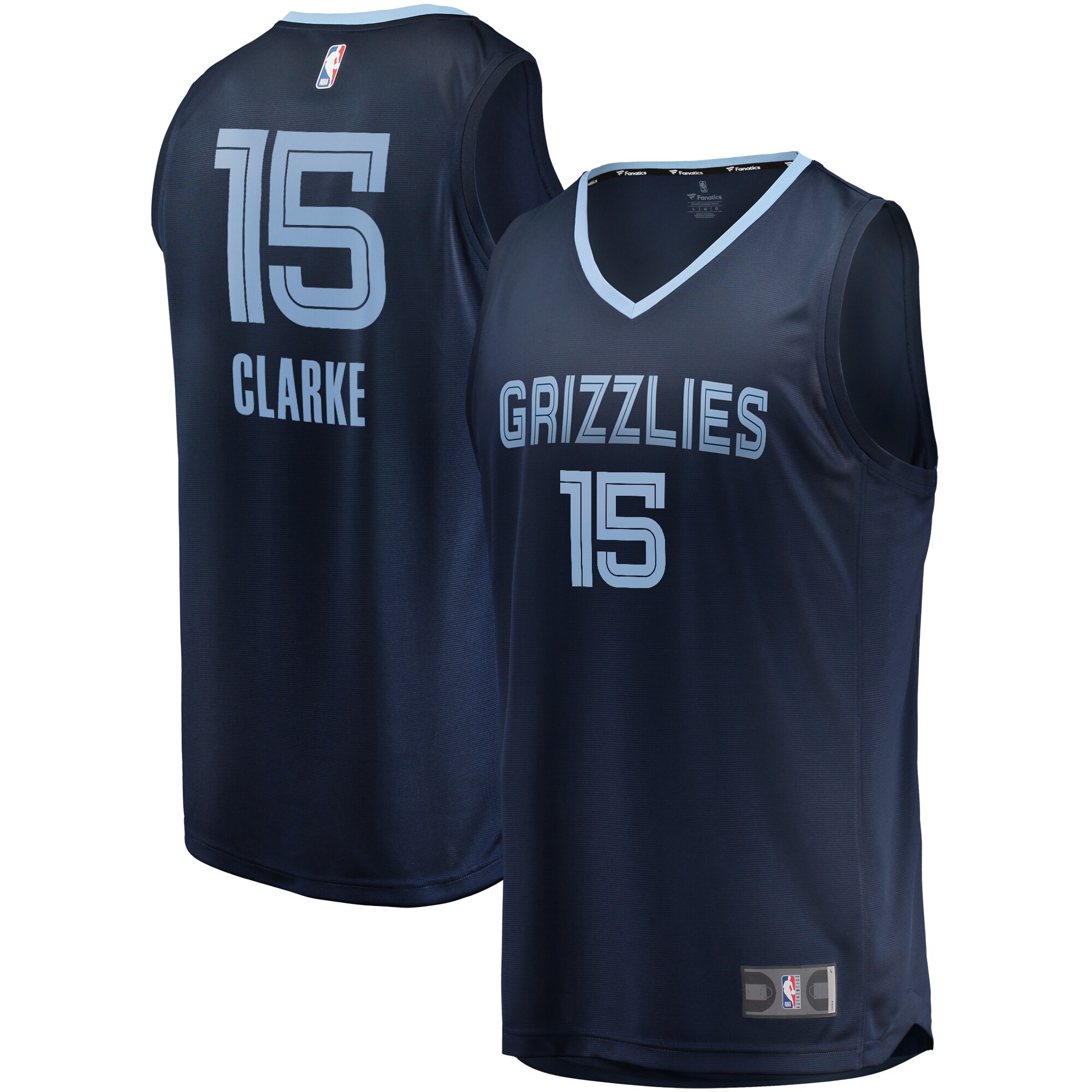 Brandon Clarke Memphis Grizzlies Fanatics Fast Break Replica Jersey Navy - Icon Edition