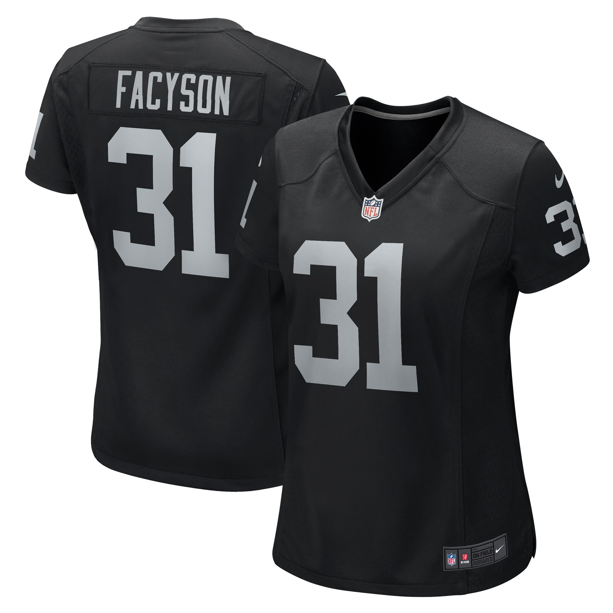 Brandon Facyson Las Vegas Raiders Women's Team Game Jersey - Black