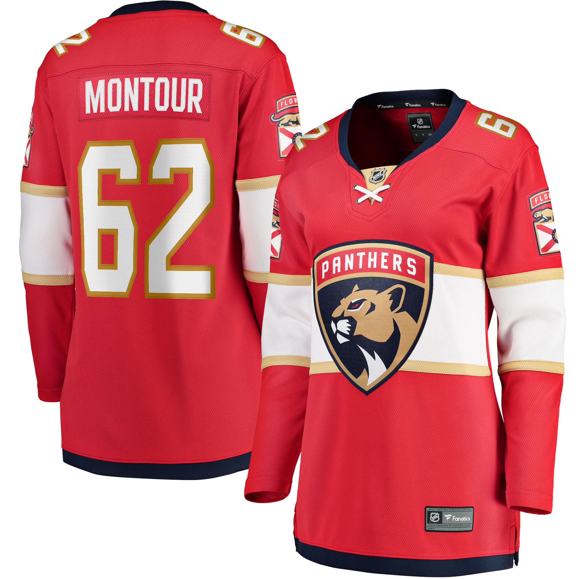 Brandon Montour Florida Panthers Fanatics Women's Home Breakaway Player Jersey - Red