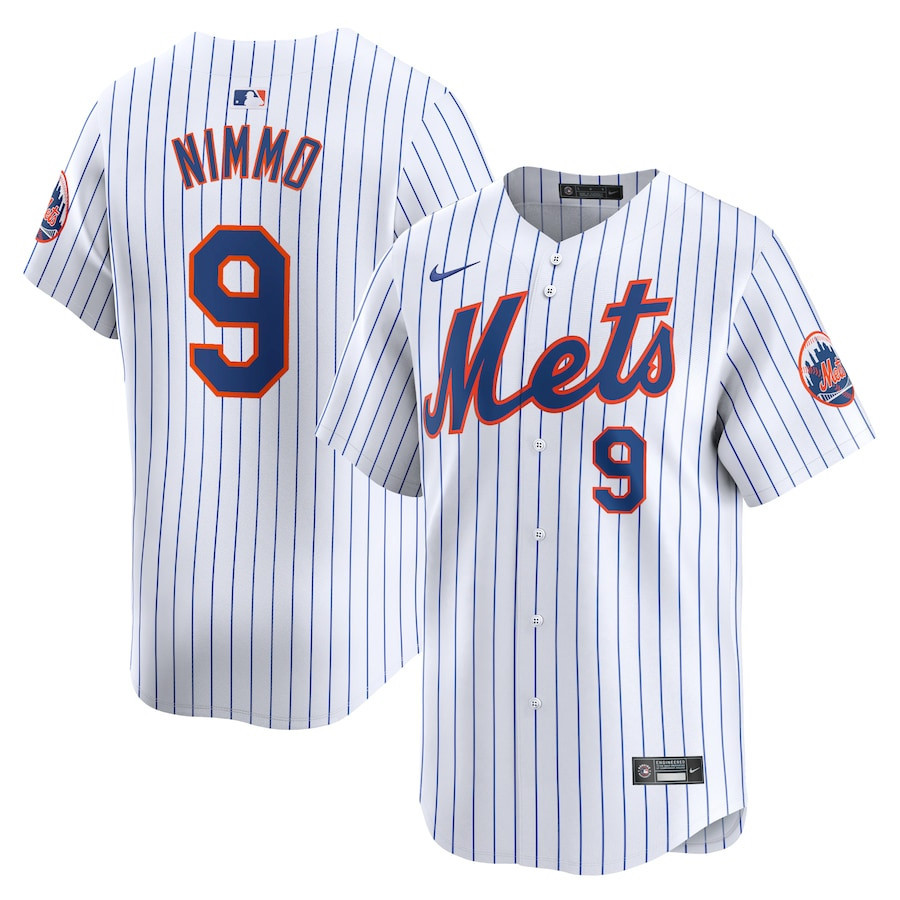 Brandon Nimmo 9 New York Mets Home Limited Player Men Jersey - White