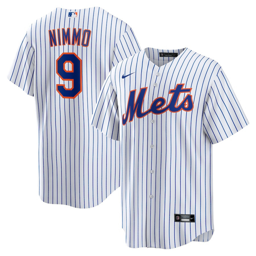 Brandon Nimmo 9 New York Mets Home Men Jersey - White