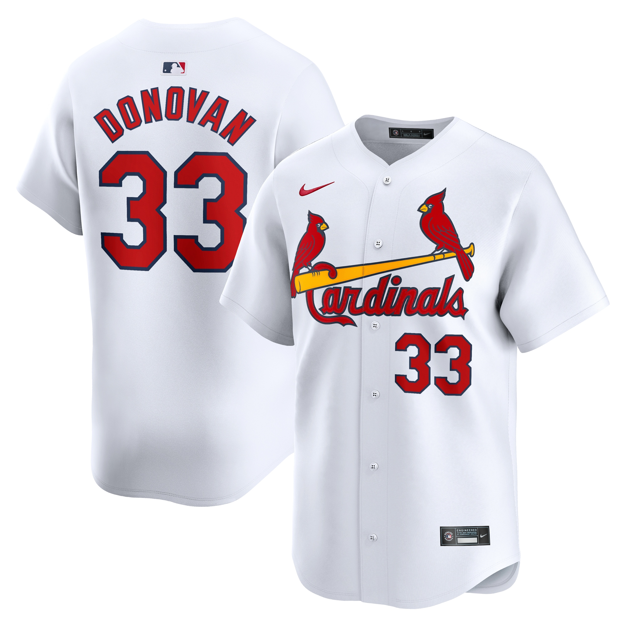 Brendan Donovan St. Louis Cardinals Home Limited Player Jersey\u00c2\u00a0\u00e2\u20ac\u201c White