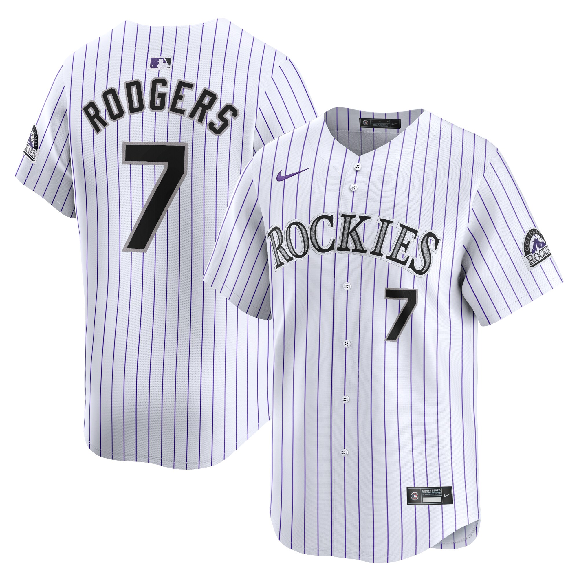 Brendan Rodgers Colorado Rockies Home Limited Player Jersey - White