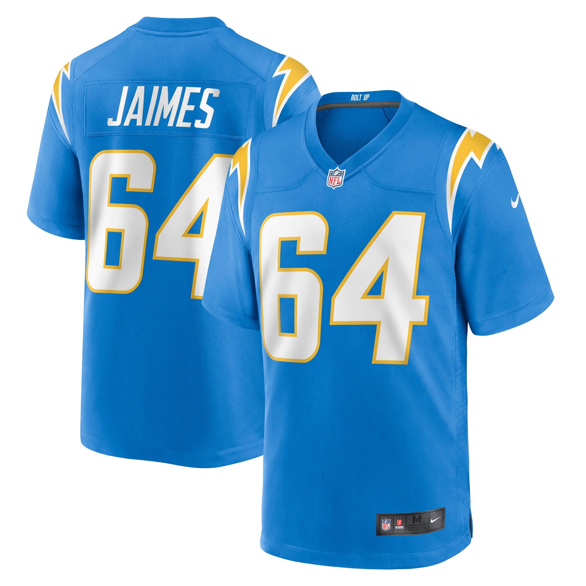 Brenden Jaimes Los Angeles Chargers Game Jersey - Powder Blue