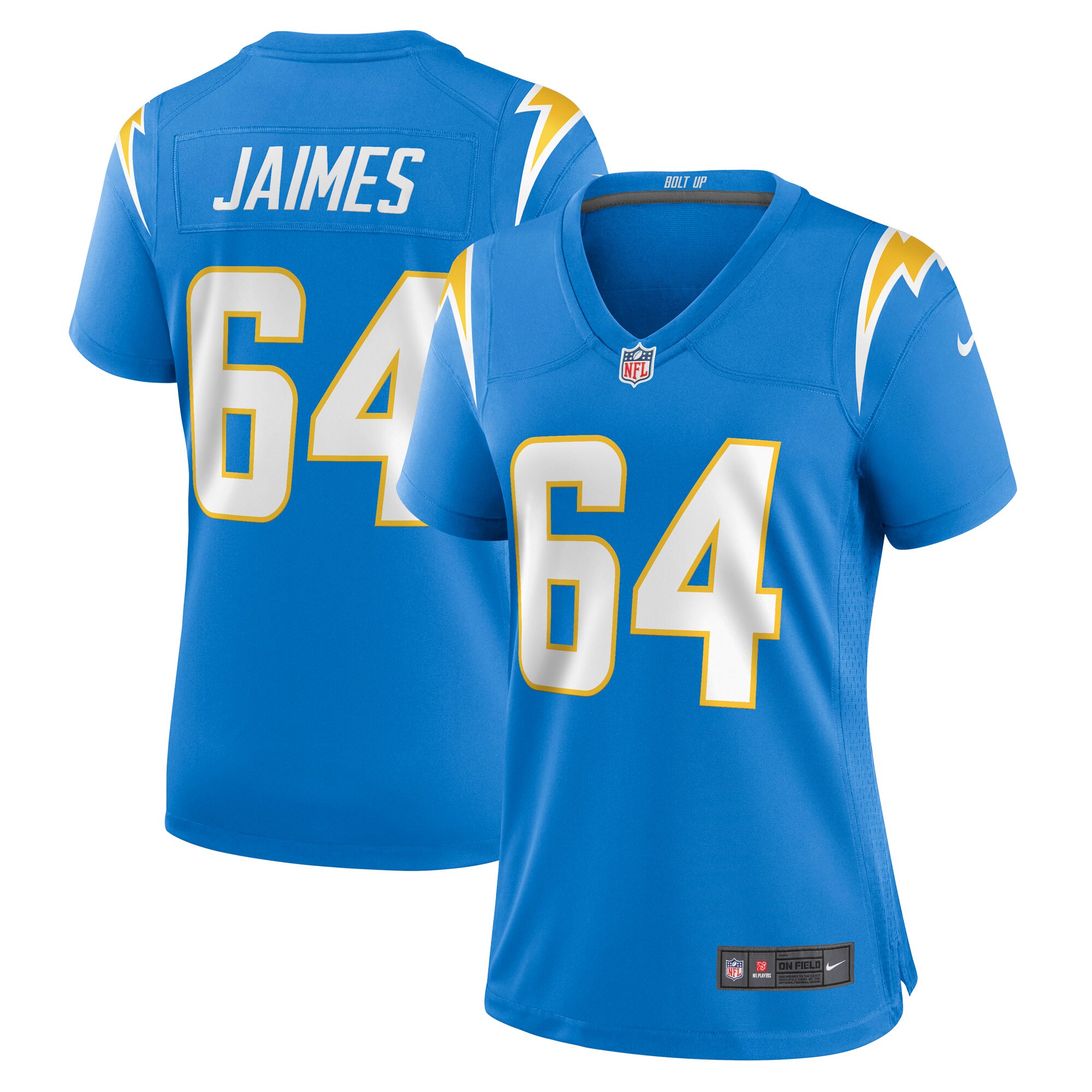 Brenden Jaimes Los Angeles Chargers Women's Game Jersey - Powder Blue