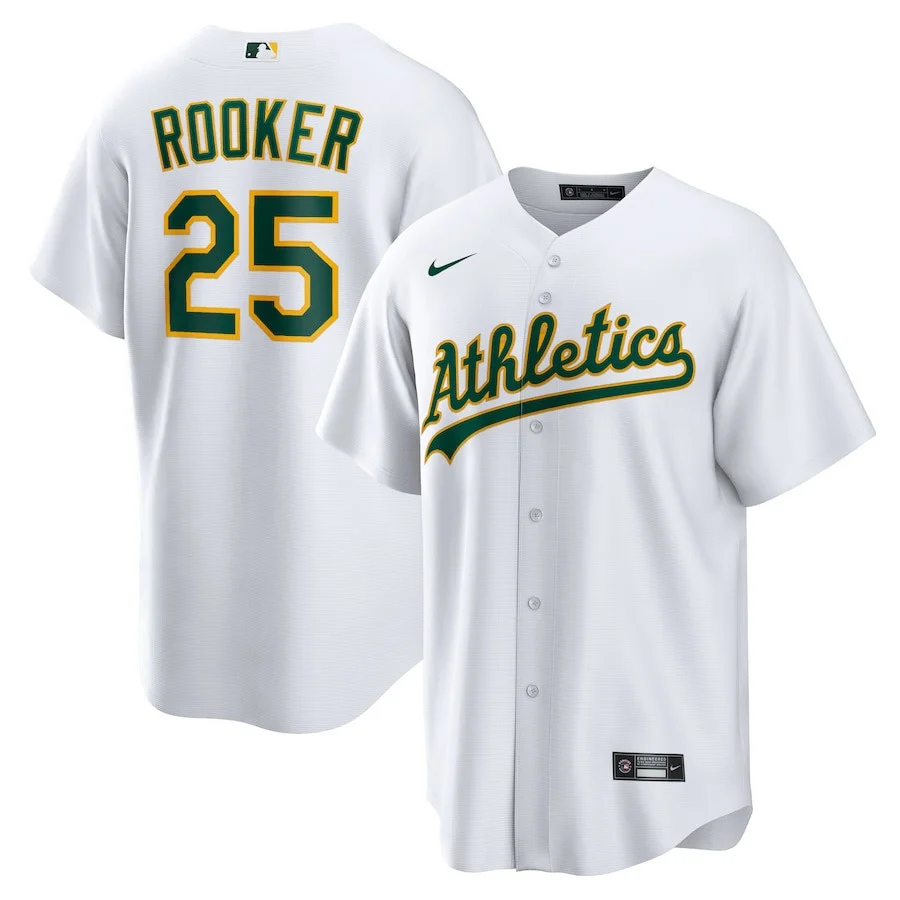 Brent Rooker 25 Oakland Athletics Home Men Jersey - White