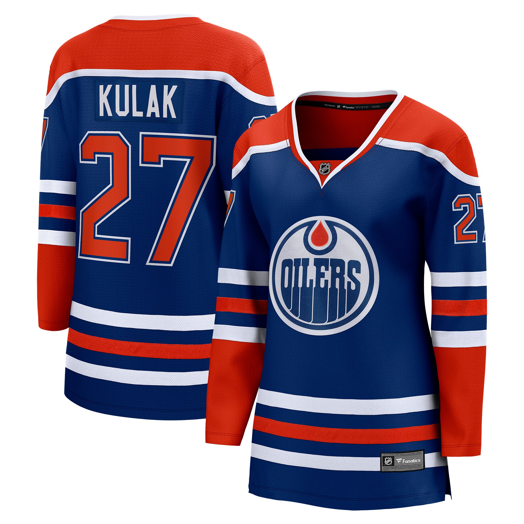 Brett Kulak Edmonton Oilers Fanatics Women's Home Breakaway Player Jersey - Royal