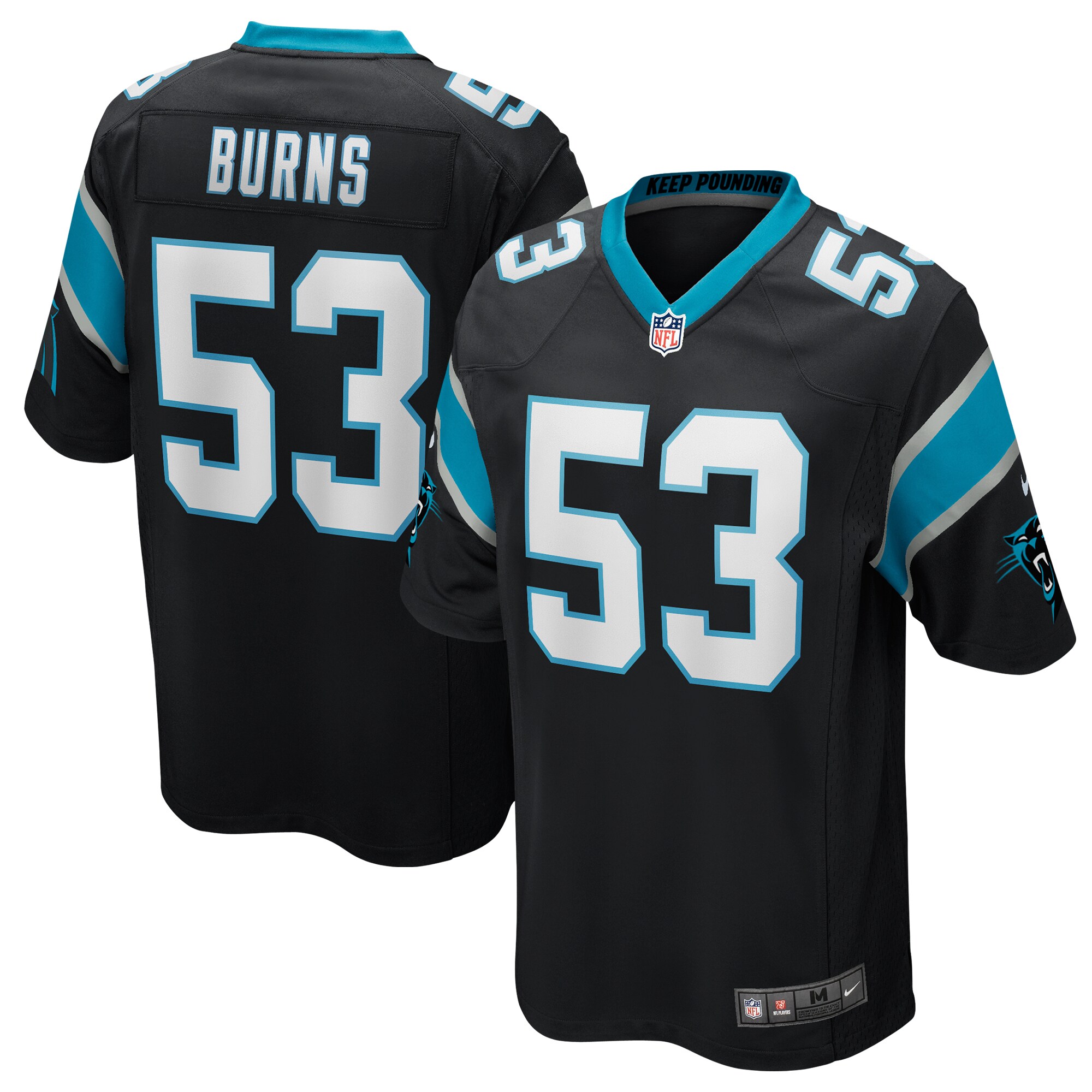 Brian Burns Carolina Panthers Game Jersey - Black