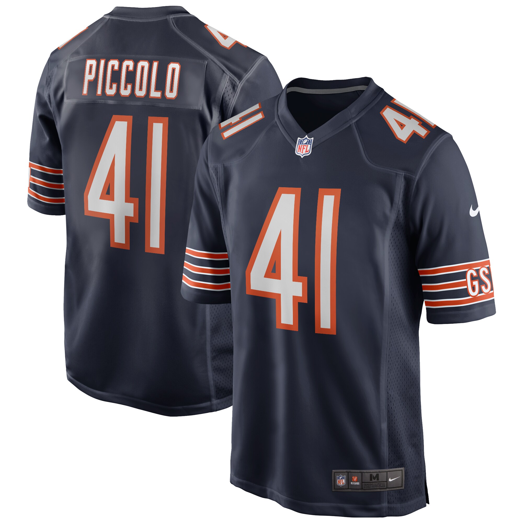 Brian Piccolo Chicago Bears Game Retired Player Jersey - Navy