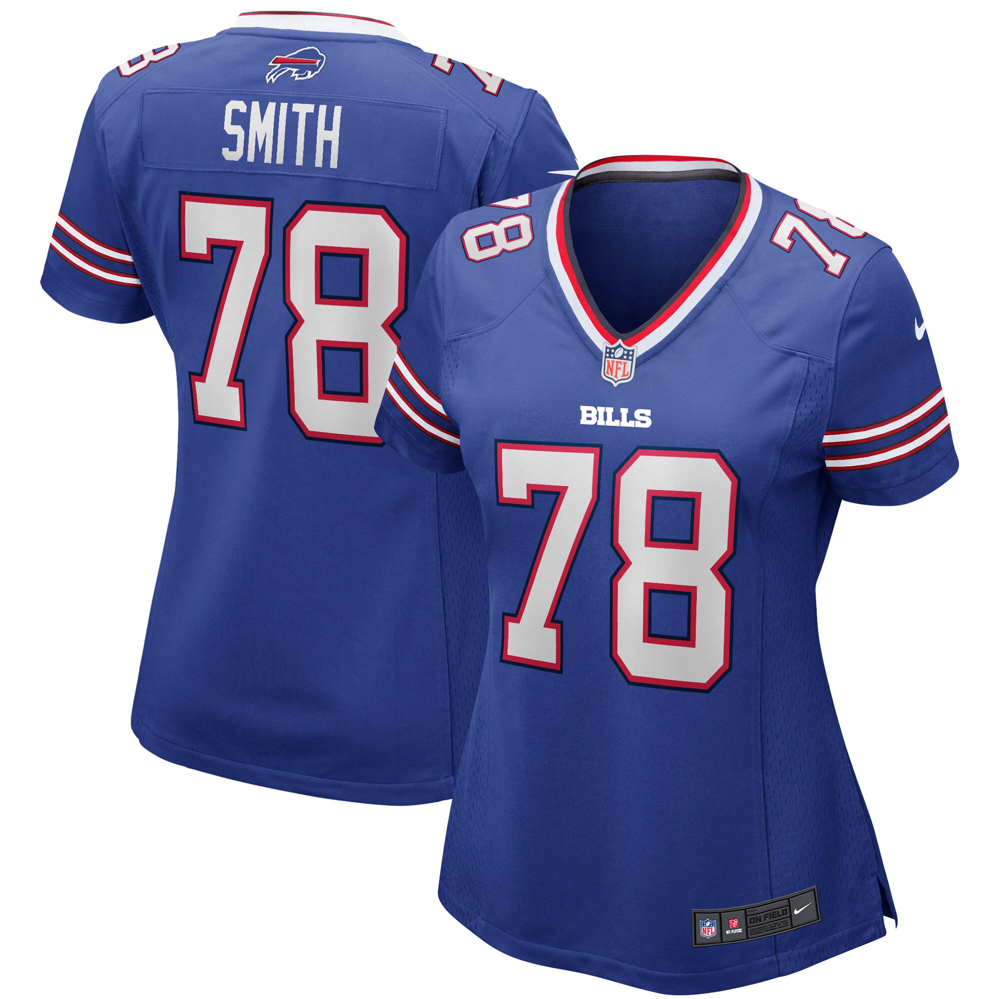 Bruce Smith Buffalo Bills Women's Game Retired Player Jersey - Royal