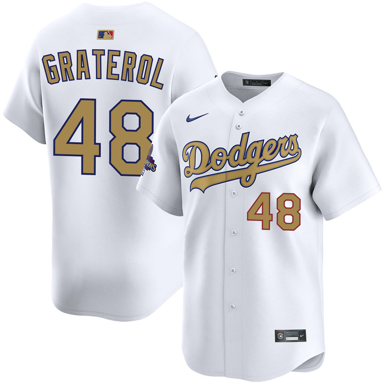 Brusdar Graterol Los Angeles Dodgers Home 2025 Gold Collection Limited Jersey
