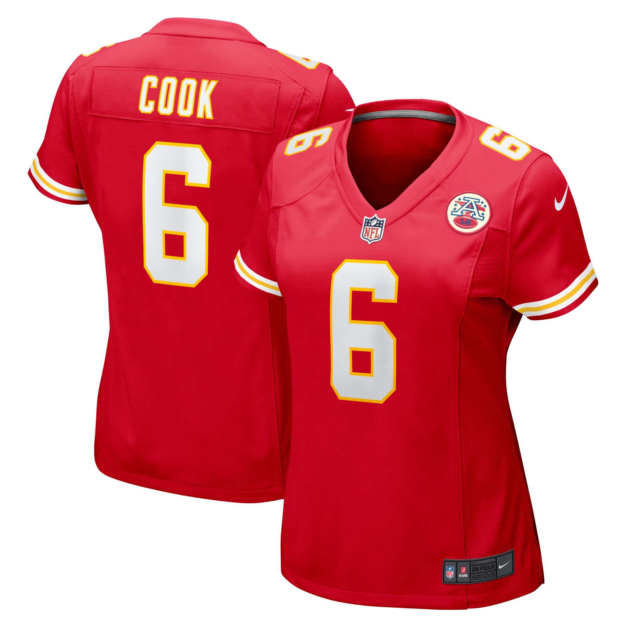 Bryan Cook Kansas City Chiefs Women's Game Player Jersey - Red