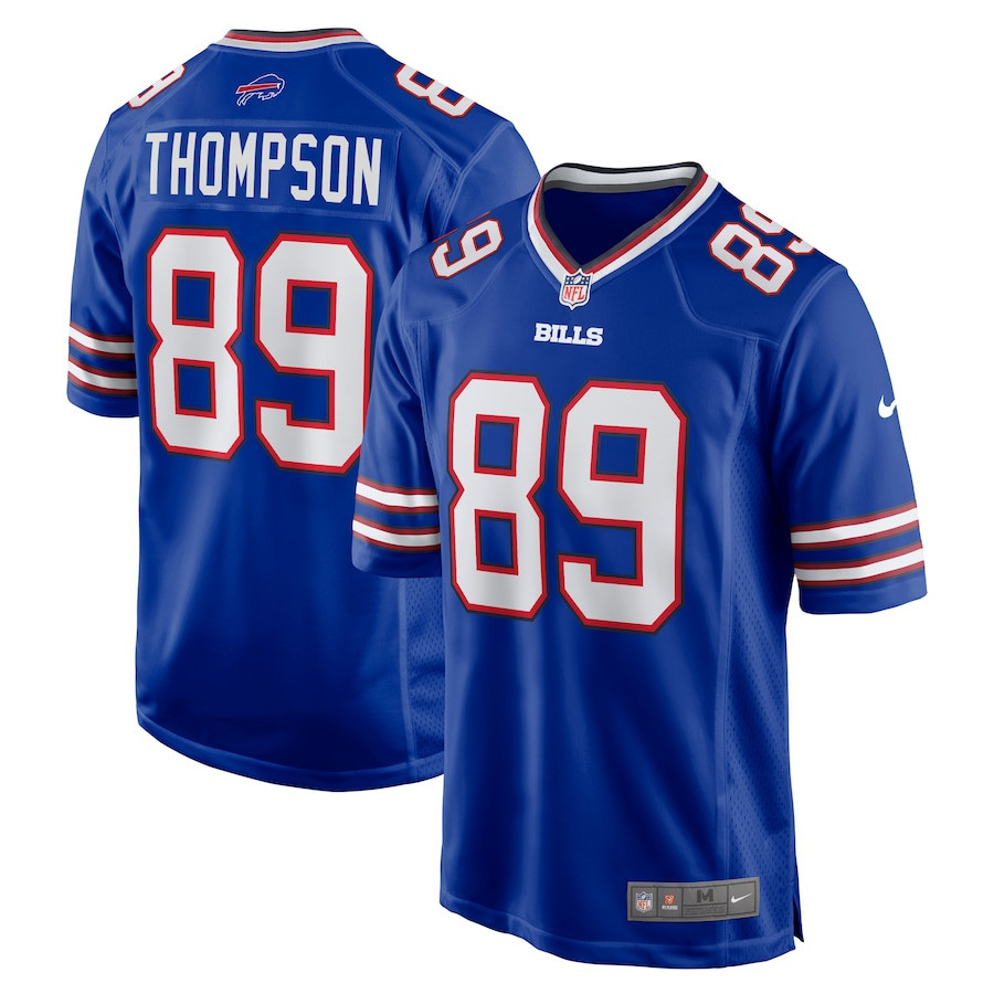 Bryan Thompson 89 Buffalo Bills Men Team Game Jersey - Royal