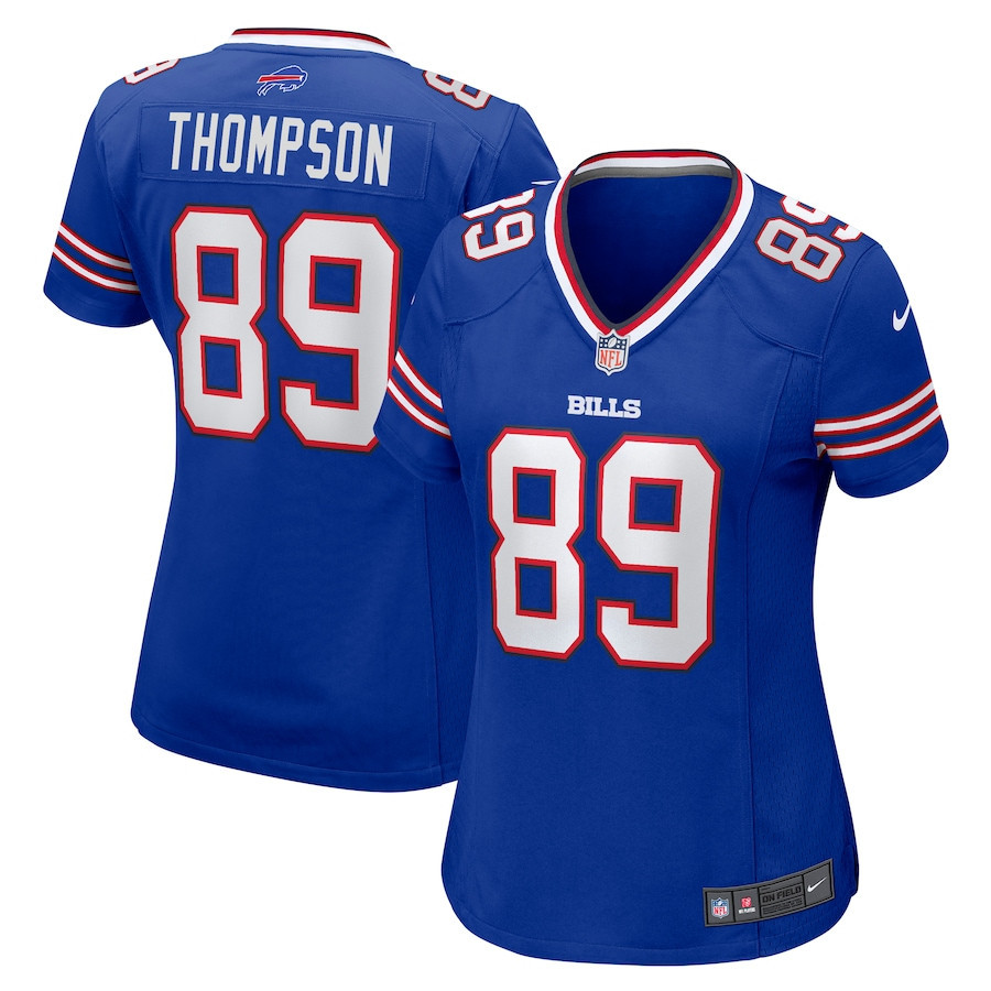 Bryan Thompson 89 Buffalo Bills Women Team Game Jersey - Royal