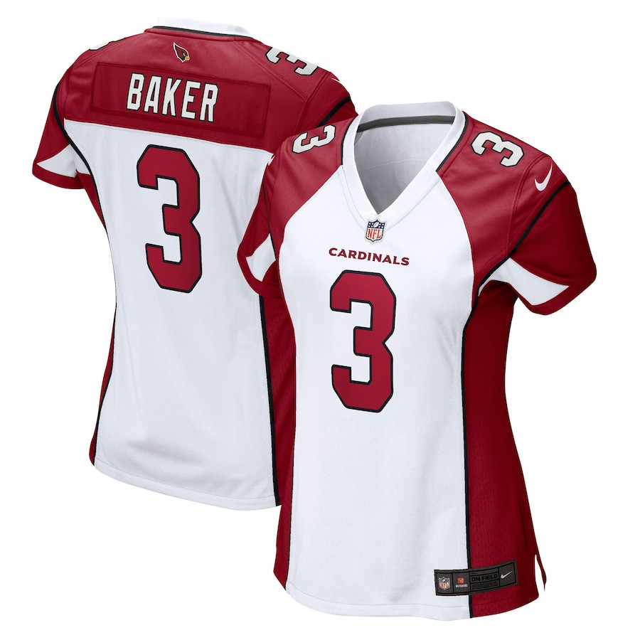Budda Baker 3 Arizona Cardinals Women GameJersey - White
