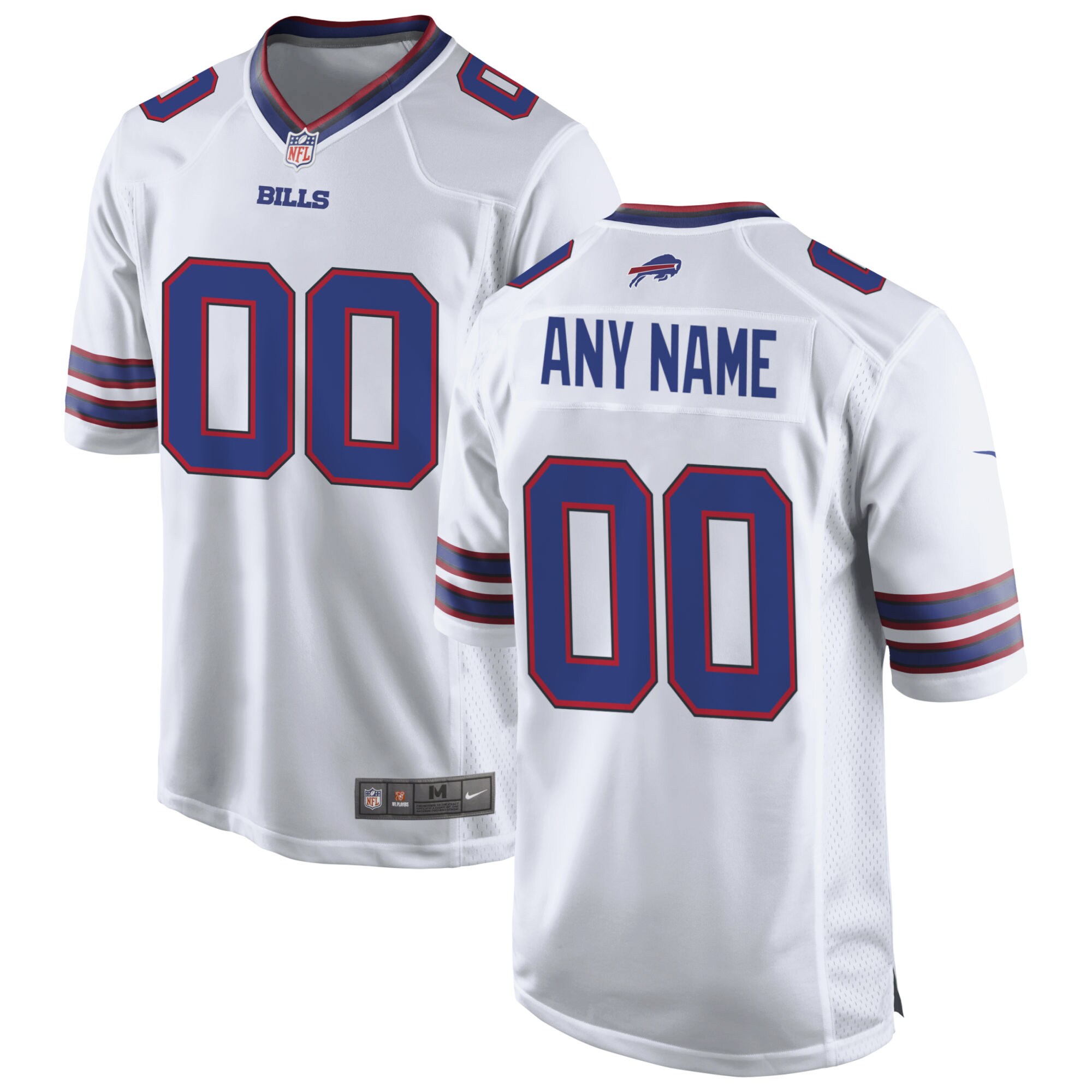 Buffalo Bills Custom Game Jersey - White
