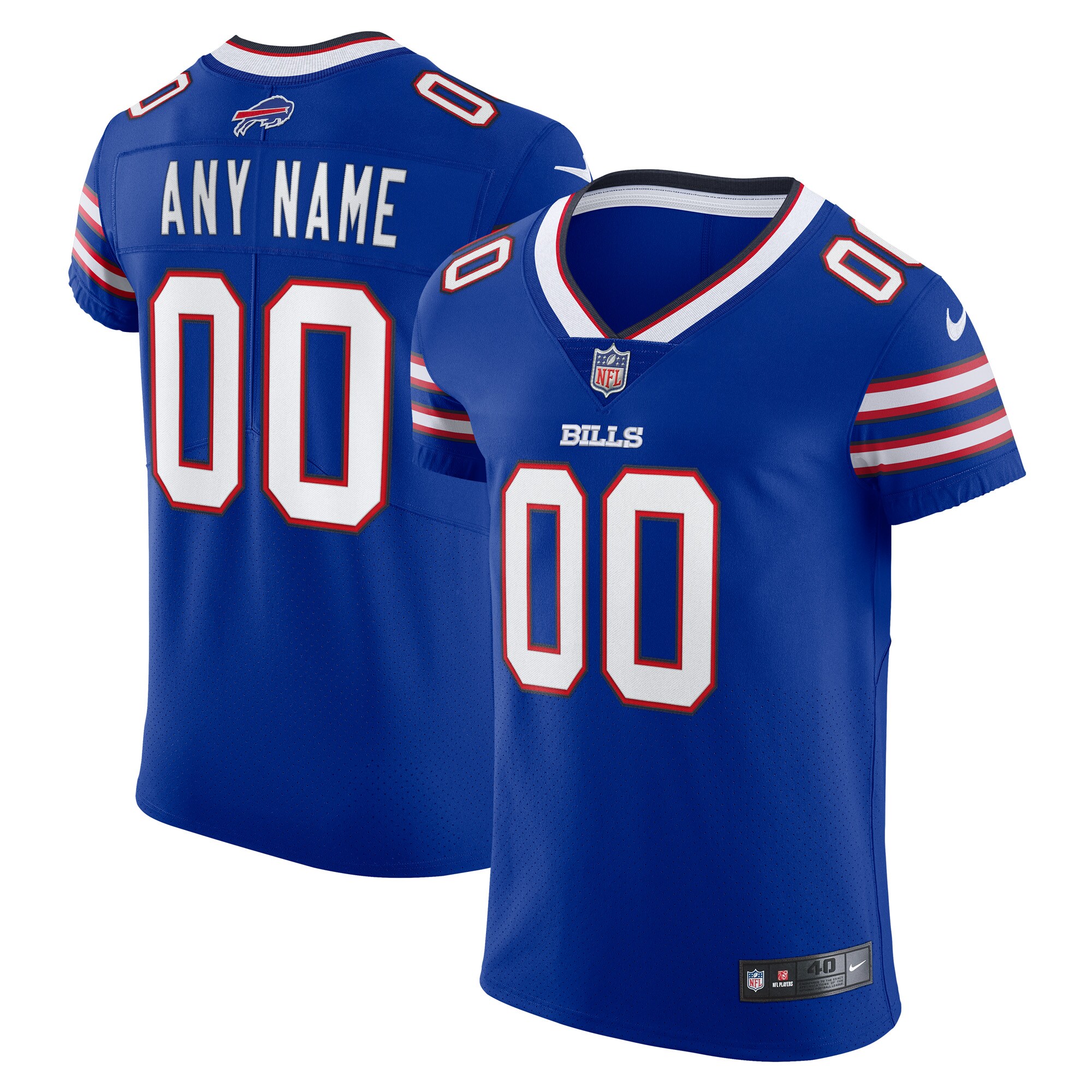 Buffalo Bills Vapor Elite Custom Jersey - Royal