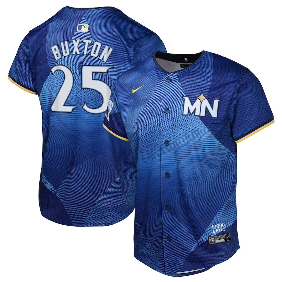 Byron Buxton 25 Minnesota Twins 2024 City Connect Limited YOUTH Jersey - Royal