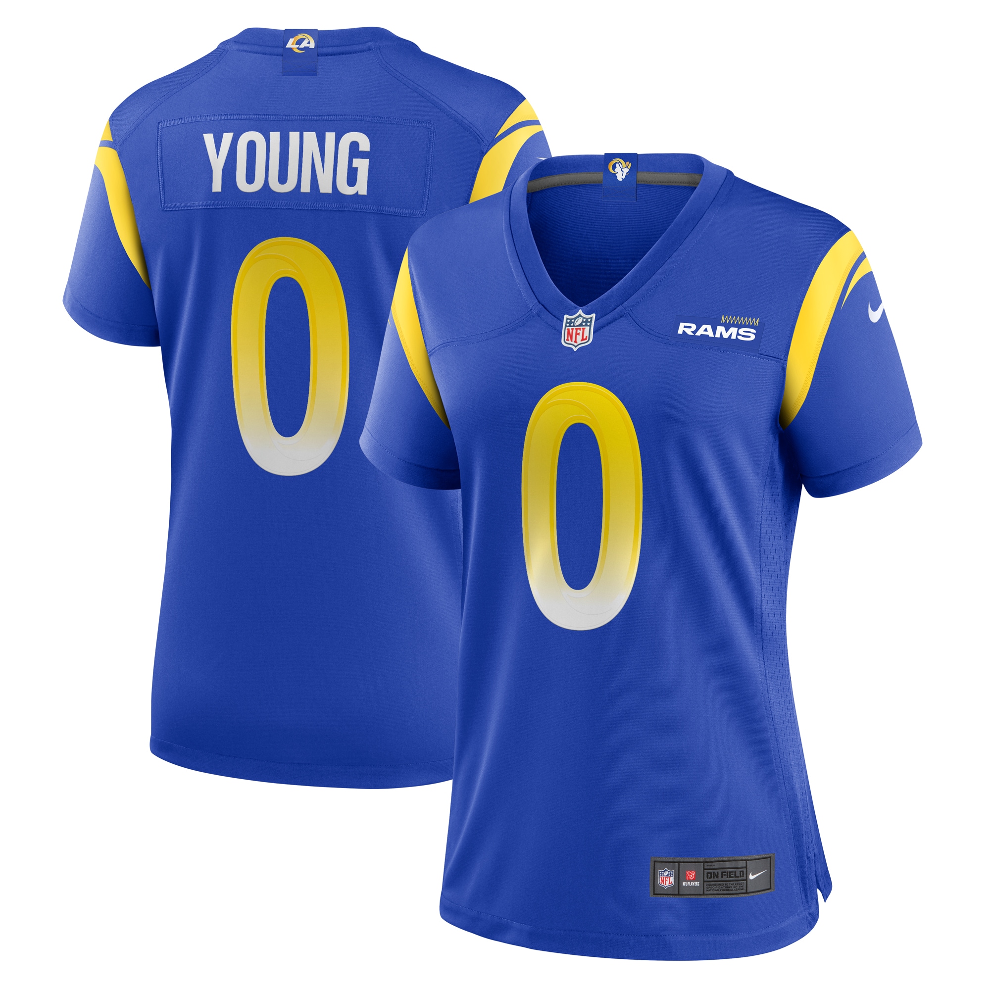 Byron Young Los Angeles Rams Women's Home Game Jersey - Royal