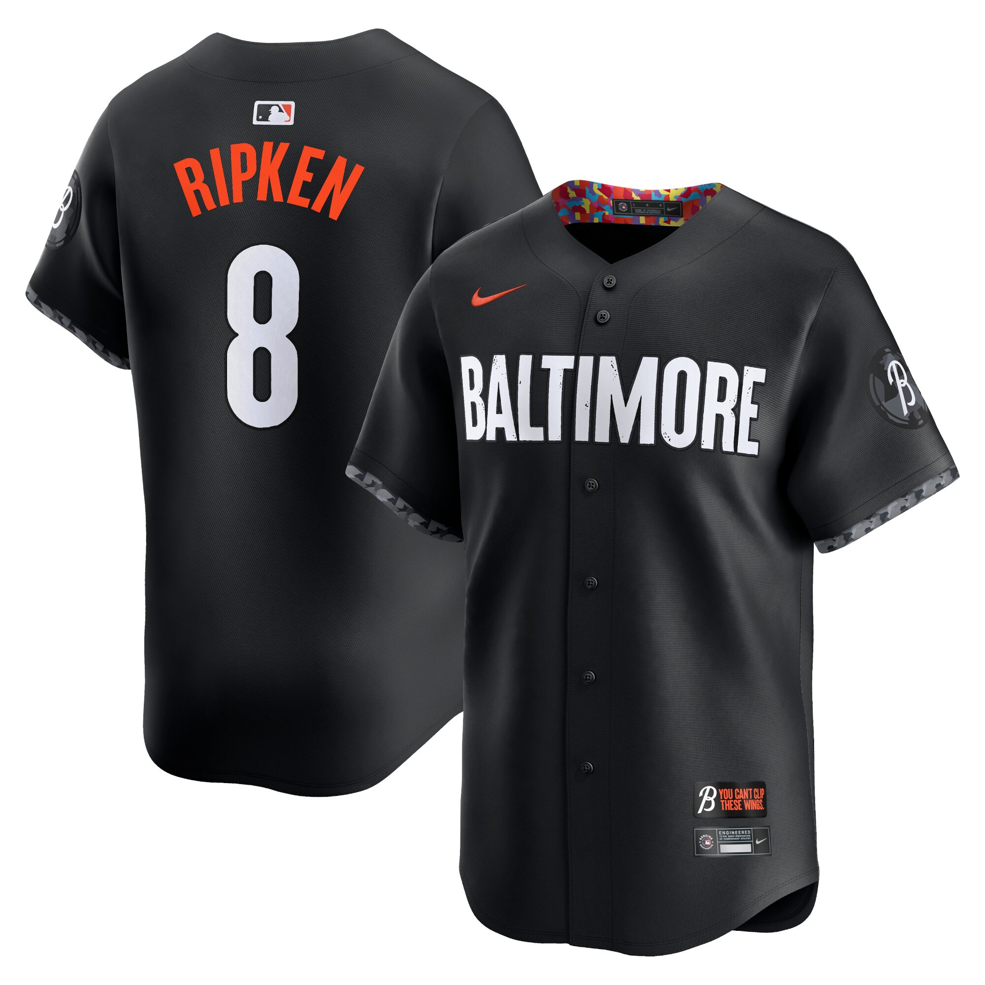 Cal Ripken Jr. Baltimore Orioles City Connect Retired Player Jersey - Black